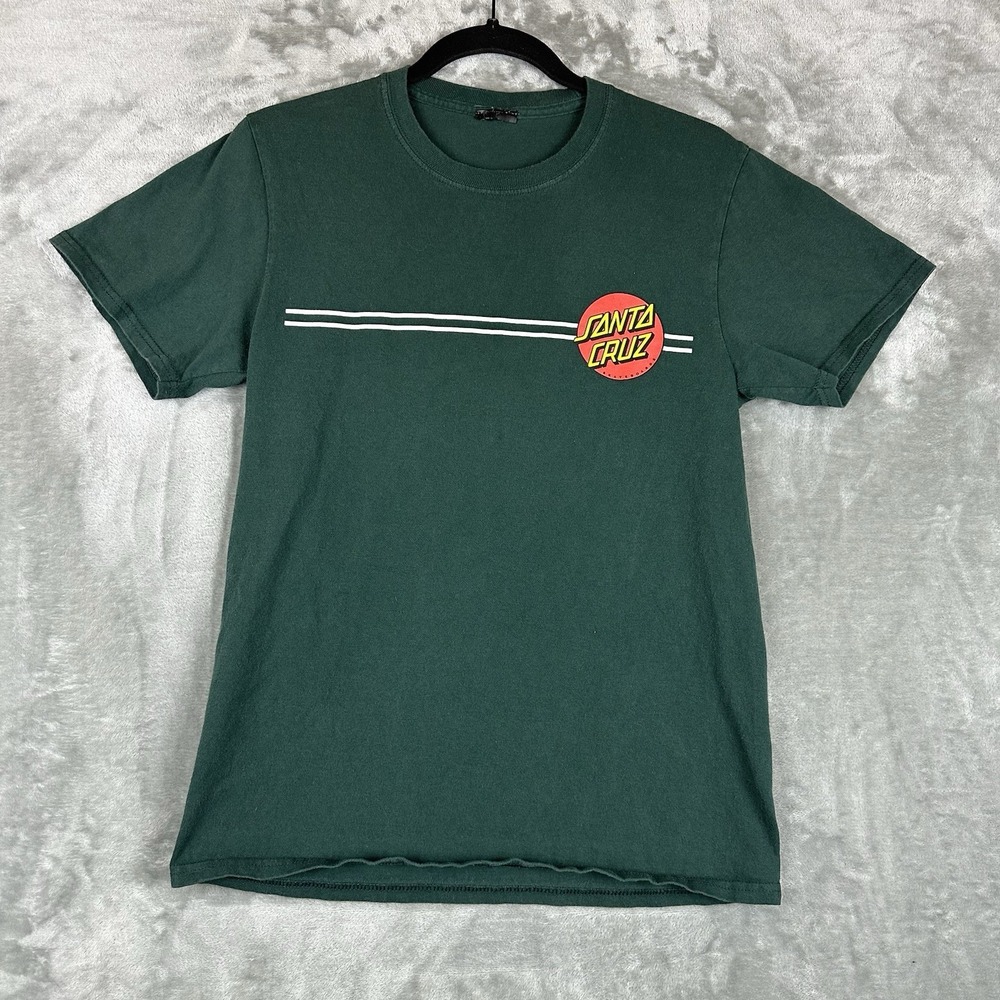 Santa Cruz T-Shirt Boys L Green Logo Graphic Print